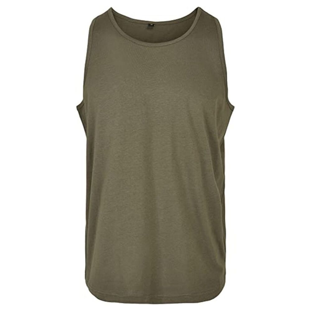 Build Your Brand Mens Basic Tank Top / Olive